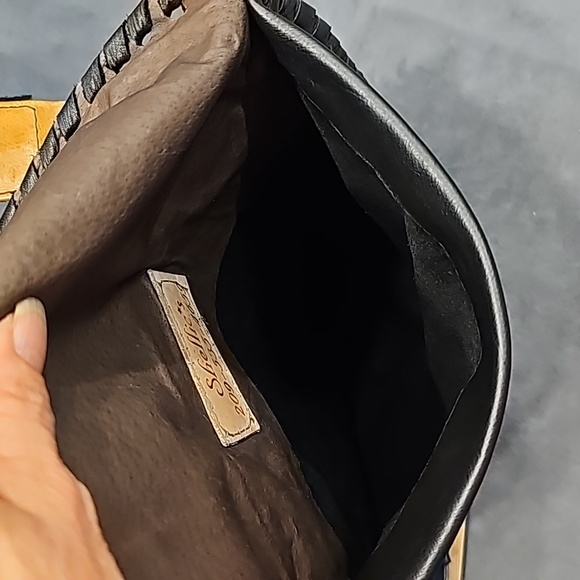 Western Purse Leather Shellie's Handbag IPAD Horse Cowboy Fringe - Picture 6 of 15